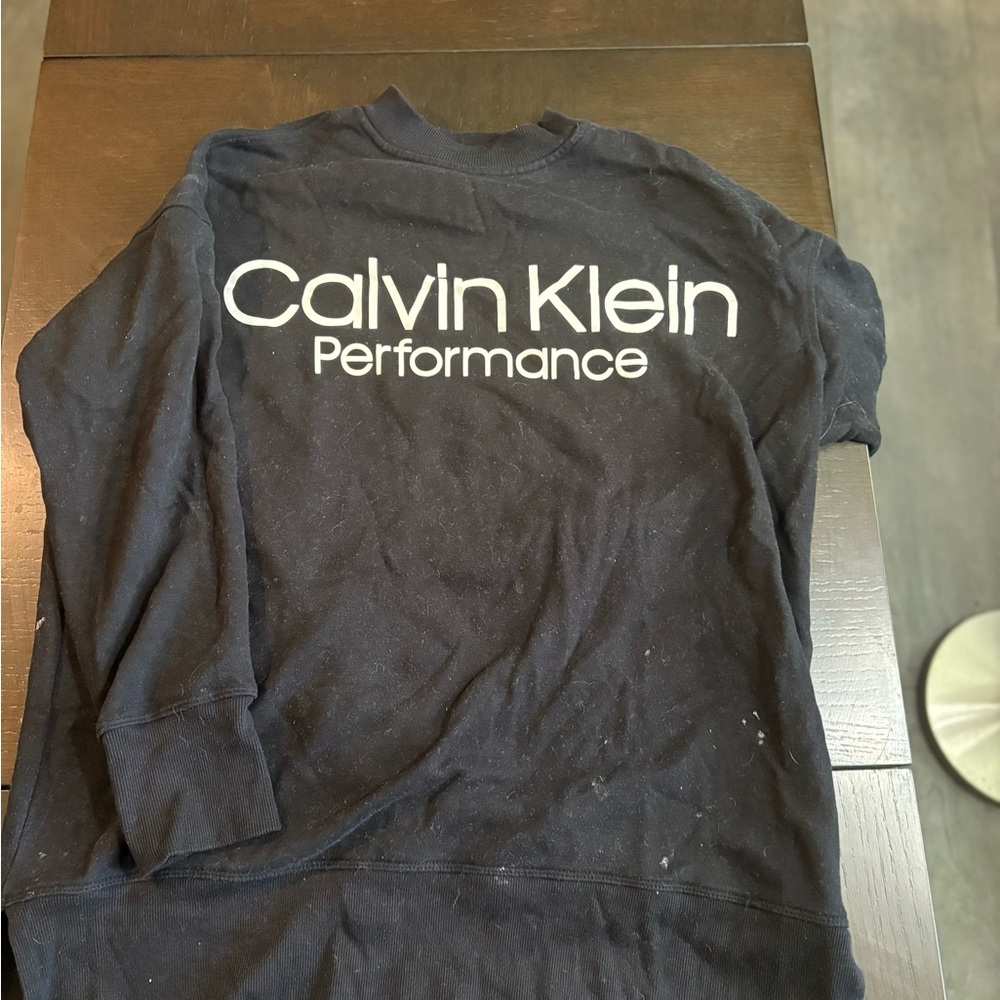 Calvin Klein Black Sweatshirt Minimalist Design